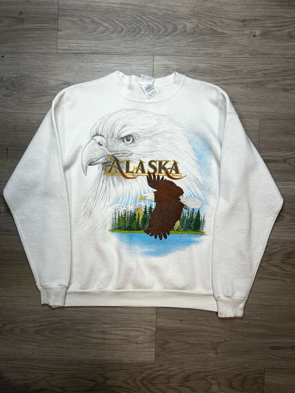 VINTAGE ALASKA CREWNECK SZ: MED