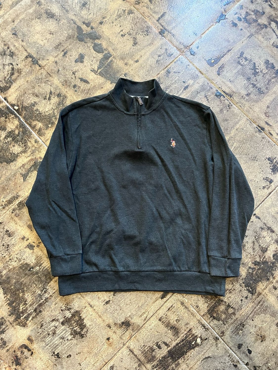 US POLO QUARTER ZIP SIZE:XL