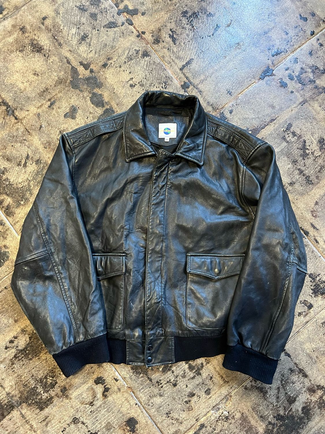 UNIVERSAL PICTURES LEATHER JACKET SIZE:L