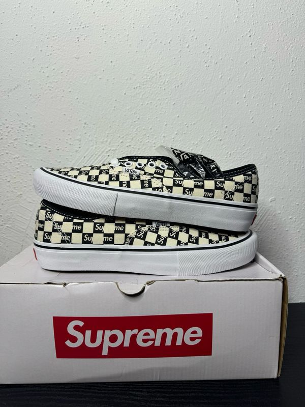 SUPREME VANS AUTHENTIC CHECKER