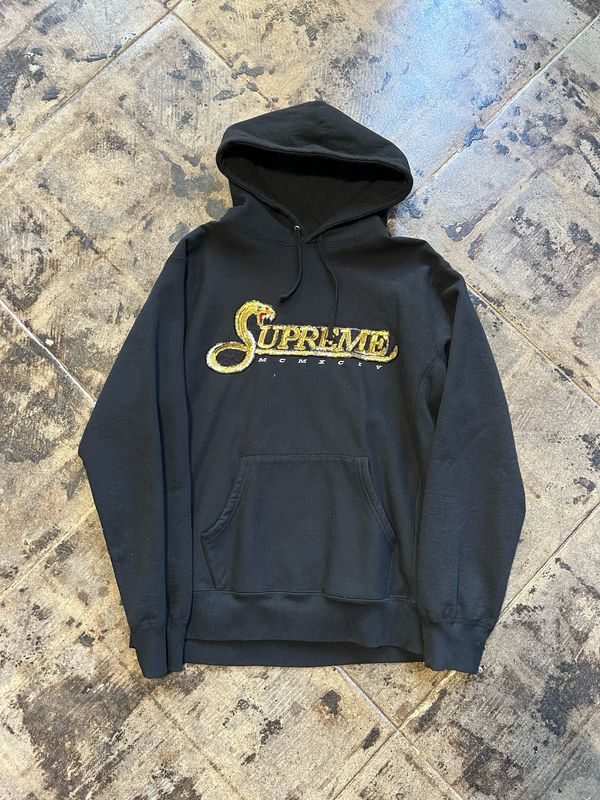 SUPREME SEQUIN VIPER HOODIE SZ.XL