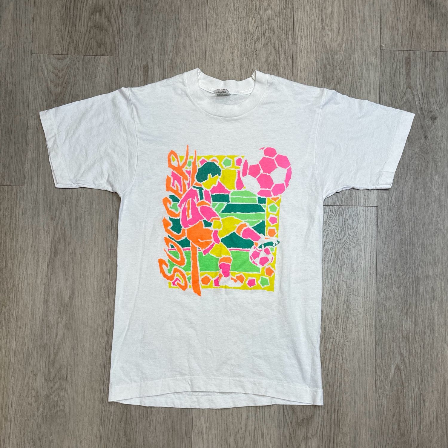 SOCCER MULTI COLOR TEE SIZE: S