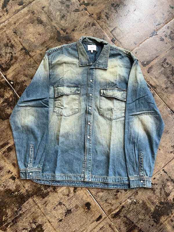 RHUDE JEAN JACKET BUTTON UP SZ.XL