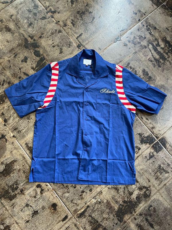 RHUDE AMERICAN SPIRIT BUTTON UP SZ.L
