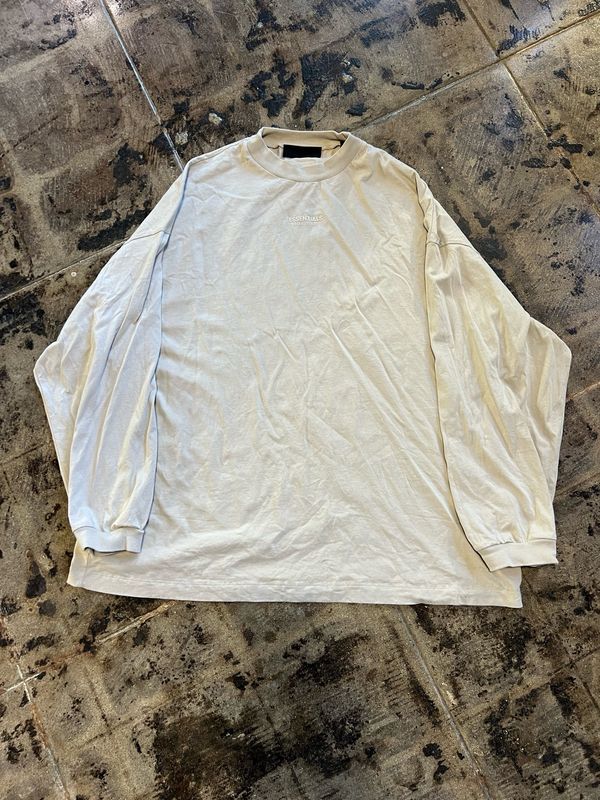 ESSENTIALS LONG SLEEVE TAN  SZ: 2XL