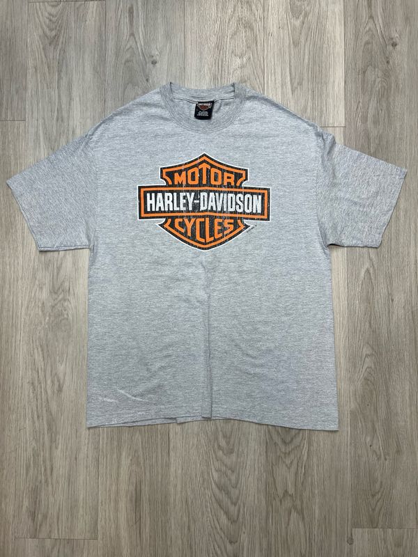 GRAY HARLEY DAVIDSON TEE SZ: XL