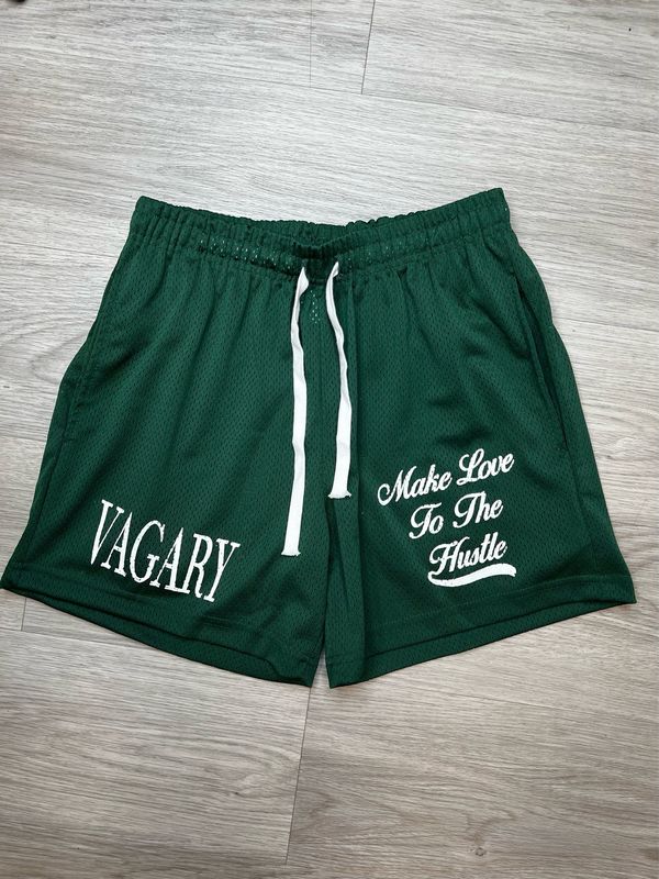 GREEN VAGARY MESH SHORTS
