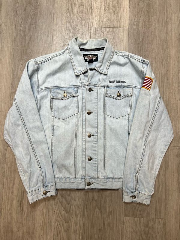 HARLEY DAVIDSON JEAN JACKET SZ.L