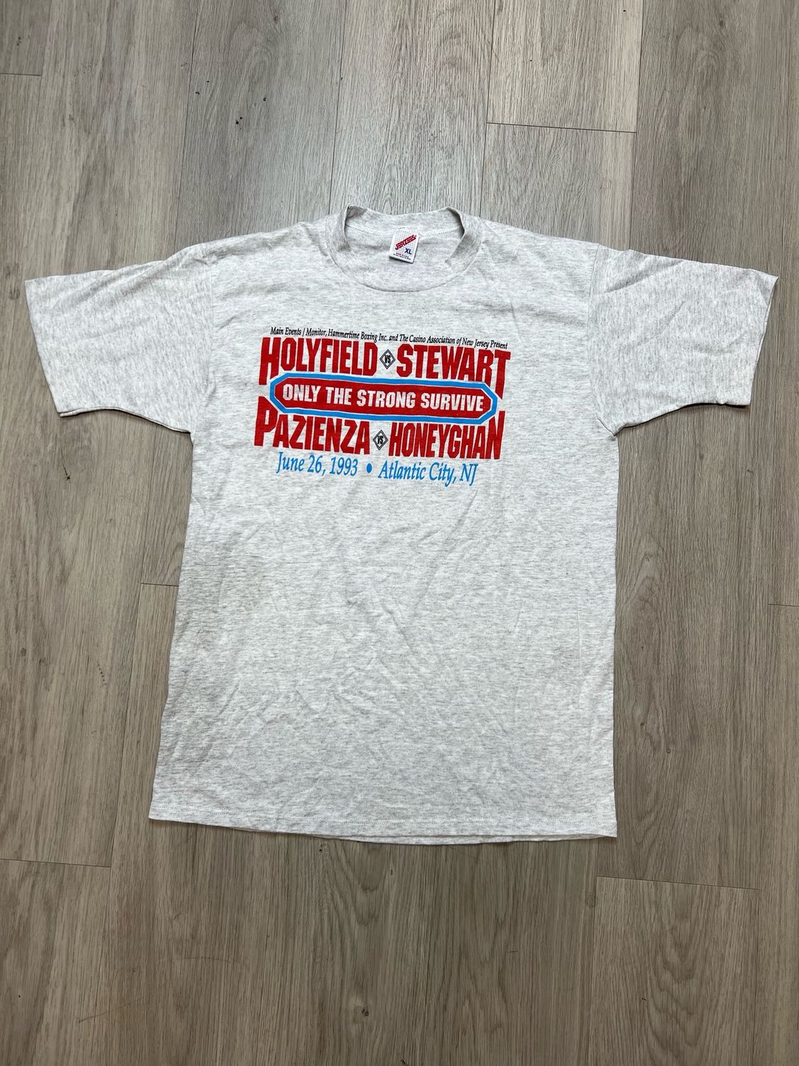 HOLYFIELD VS STEWART TEE SZ: L