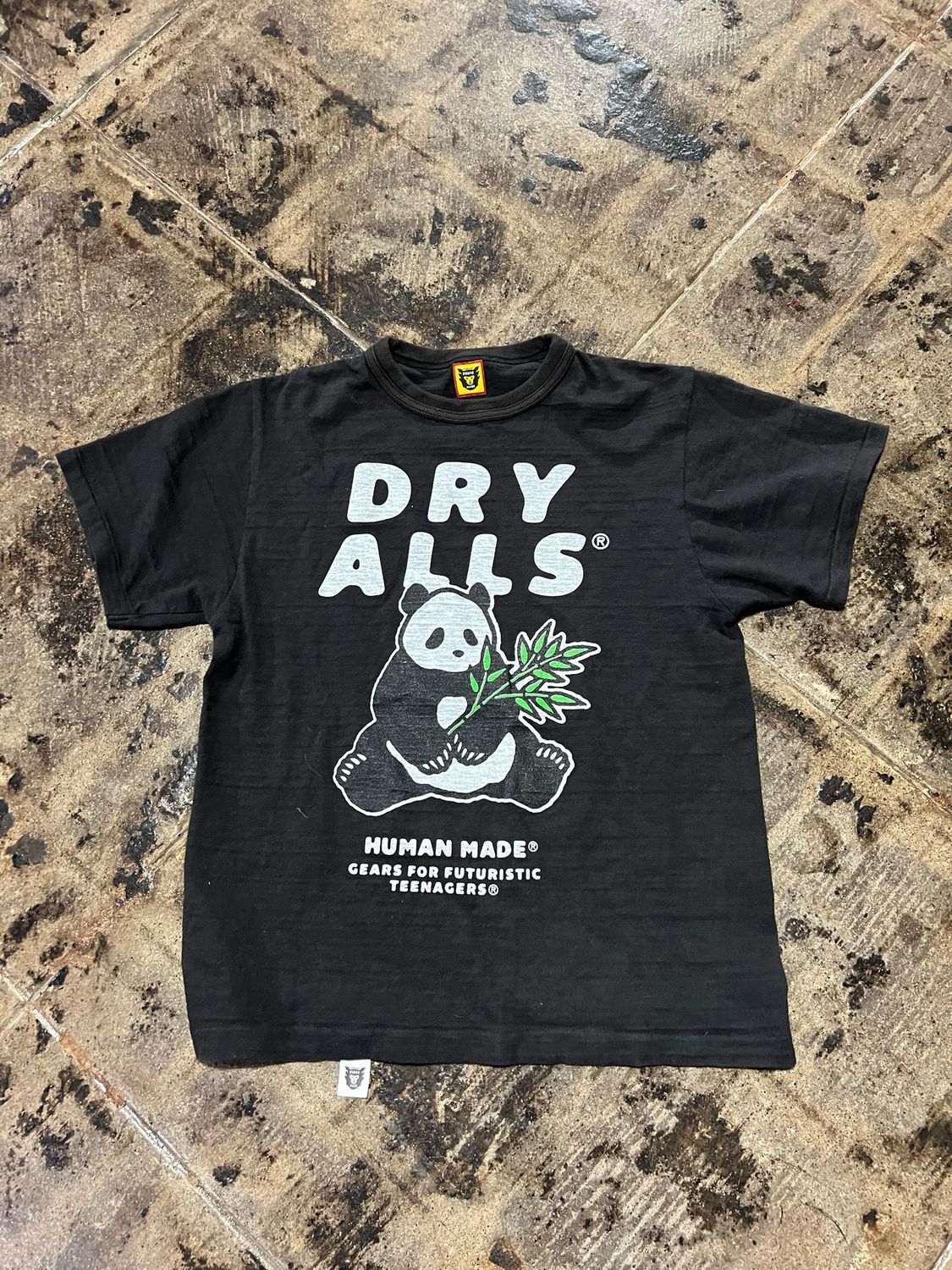 HUMAN MADE T BLACK SZ.S