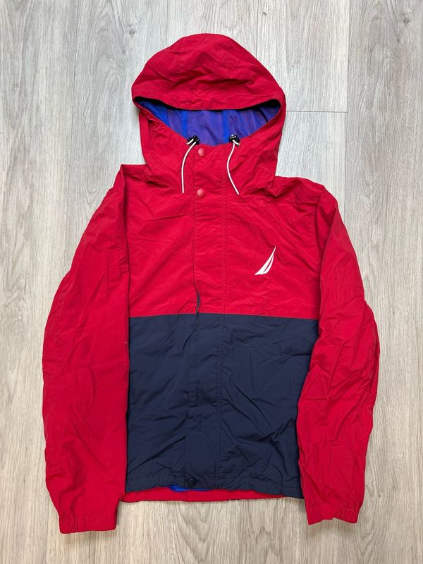 RED/NAVY BLUE NAUTICA SAILING ZIPUP SZ: S
