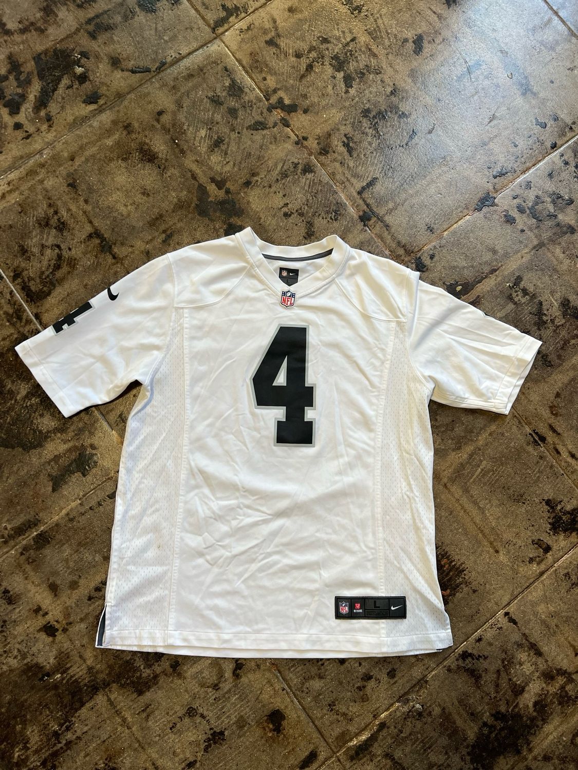 RAIDERS CARR JERSEY SZ: L