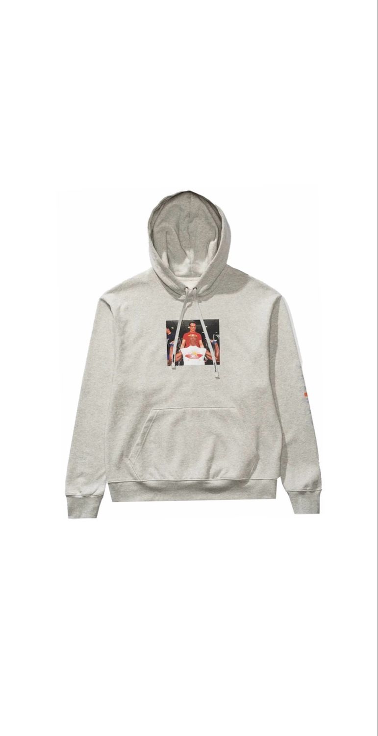 JORDAN X UNDEFEATED WEIGHTS HOODIE GREY SIZE:L
