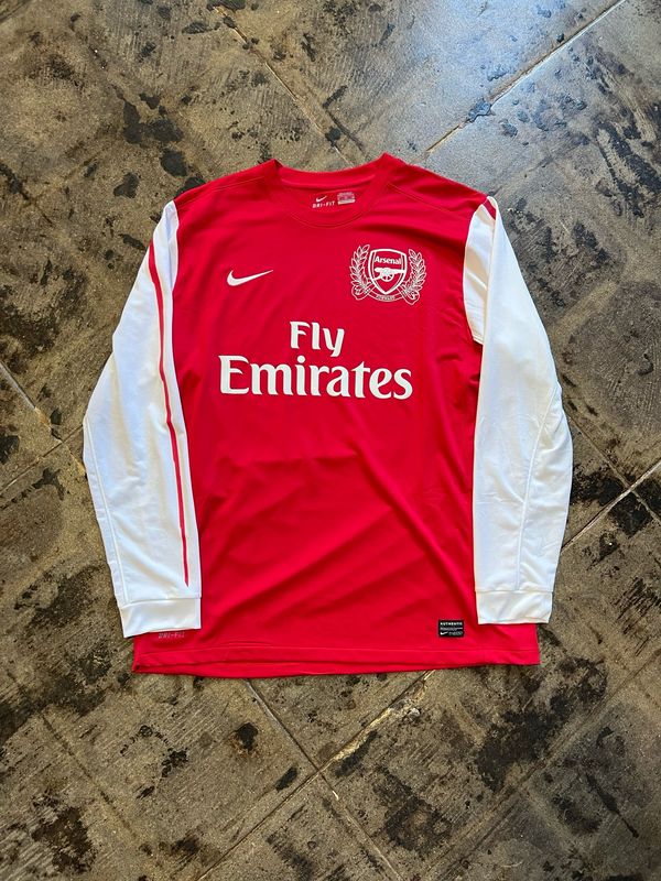 NIKE ARSENAL &#39;11-&#39;12 LONG SLEEEVE JERSEY SIZE:XL