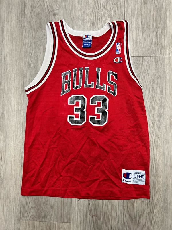 NBA CHAMPION BULLS PIPPEN #33 JERSEY SZ: KIDS MED