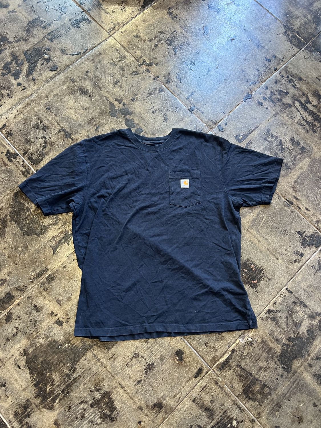DARK BLUE CARHARTT TEE SZ: L