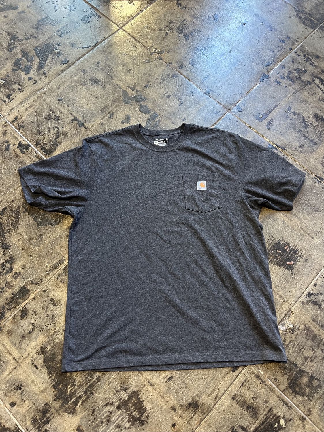 GREY CARHARTT TEE