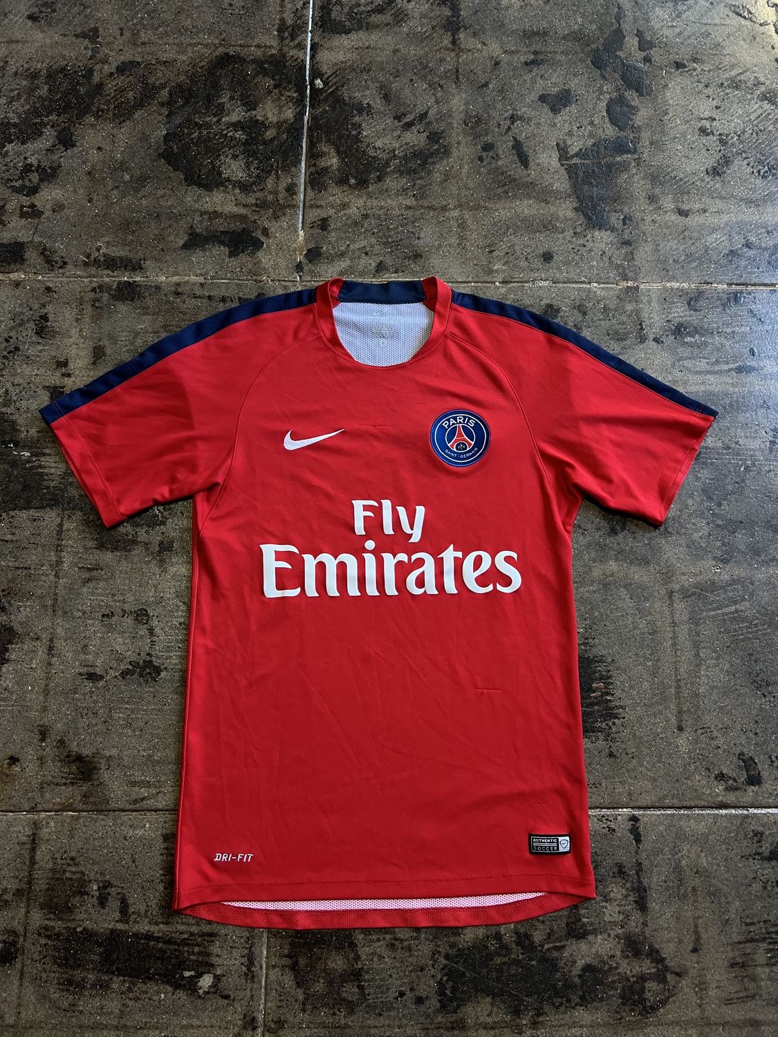 RED NIKE PSG TRAINING KIT JERSEY