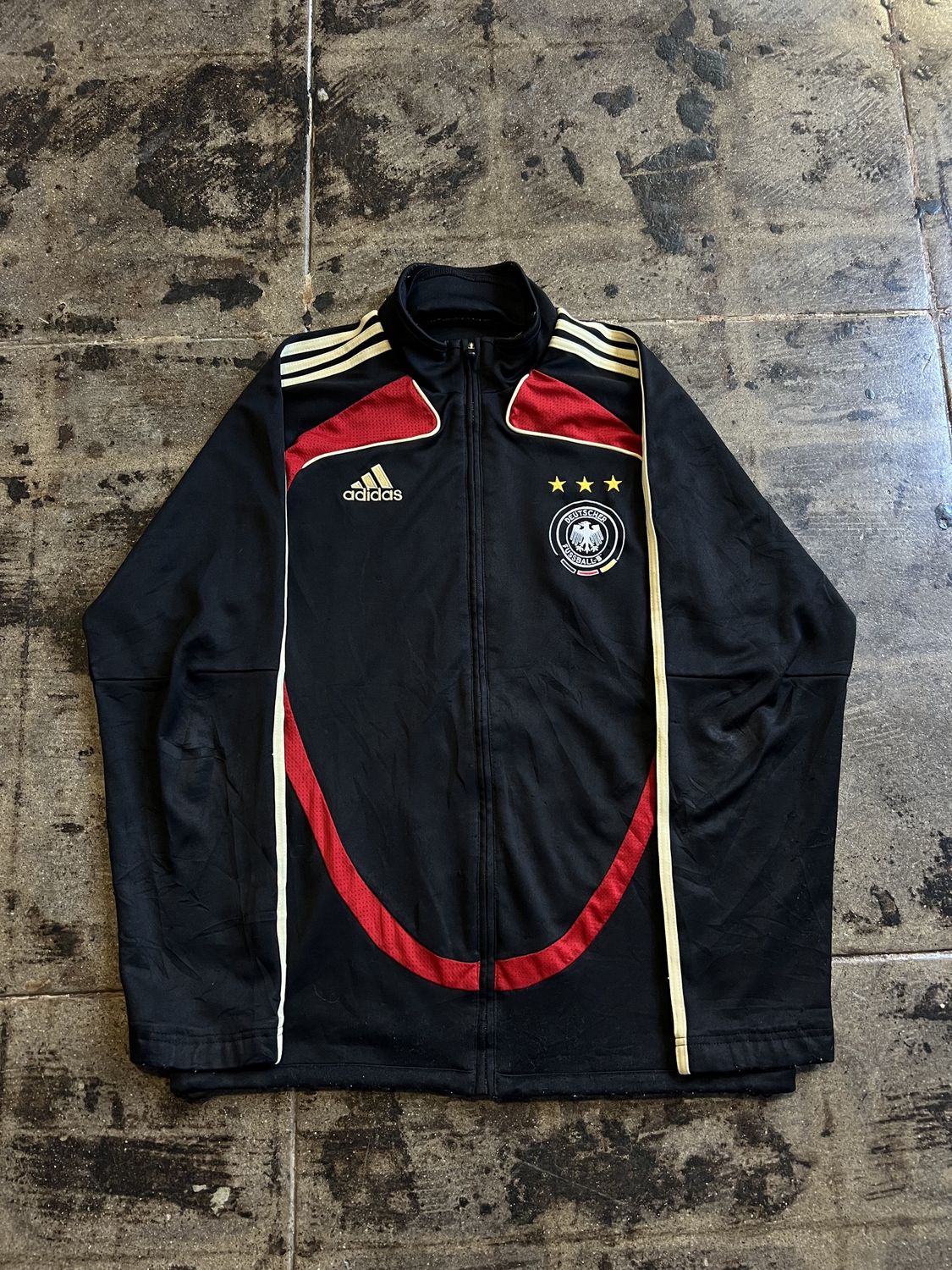 BLACK ADIDAS 07-08 GERMANY ZIPUP