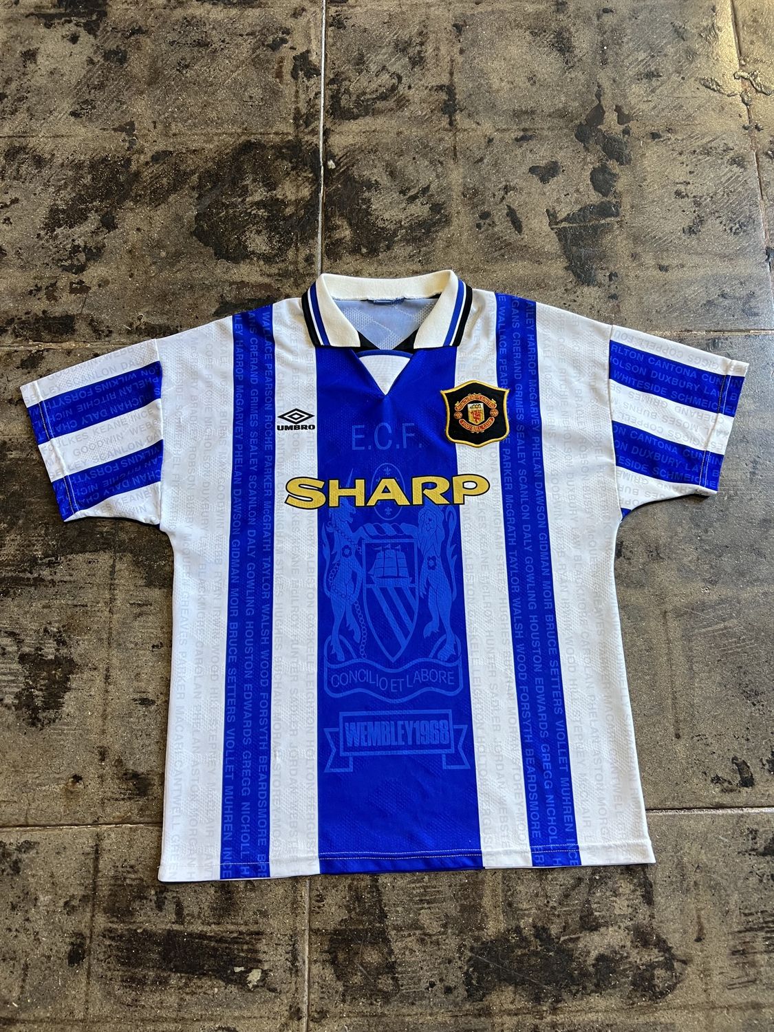 UMBRO 94-96&#39; MAN UNITED 3RD KIT JERSEY