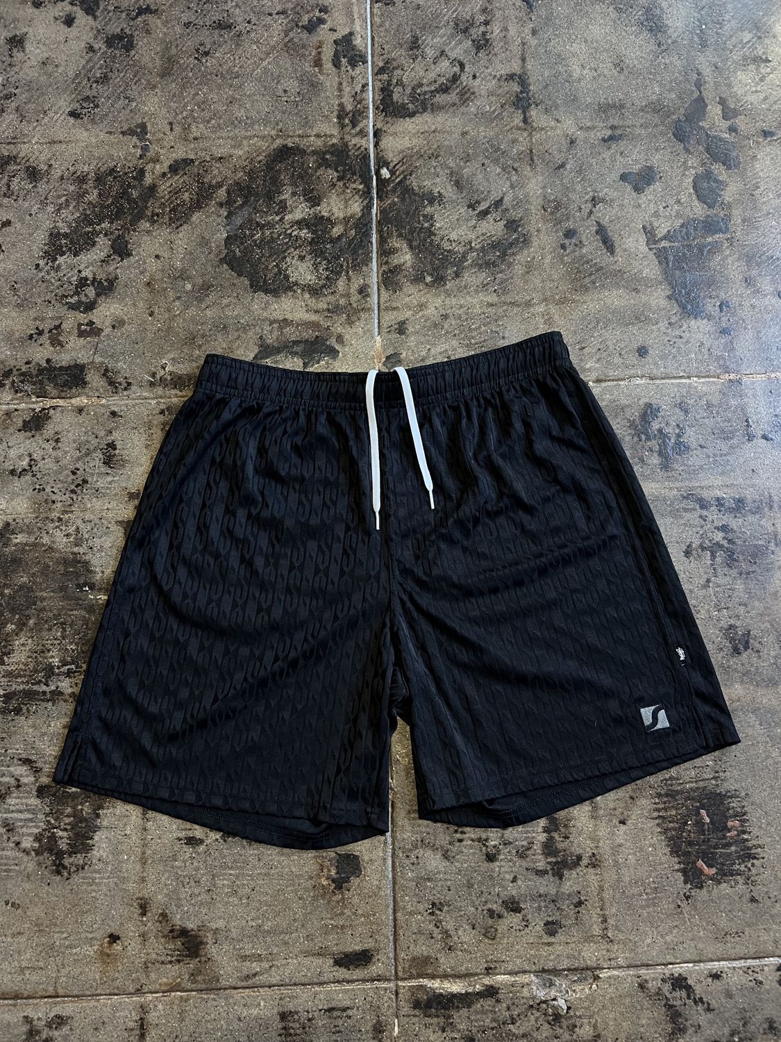 BLACK STUSSY MESH SHORTS