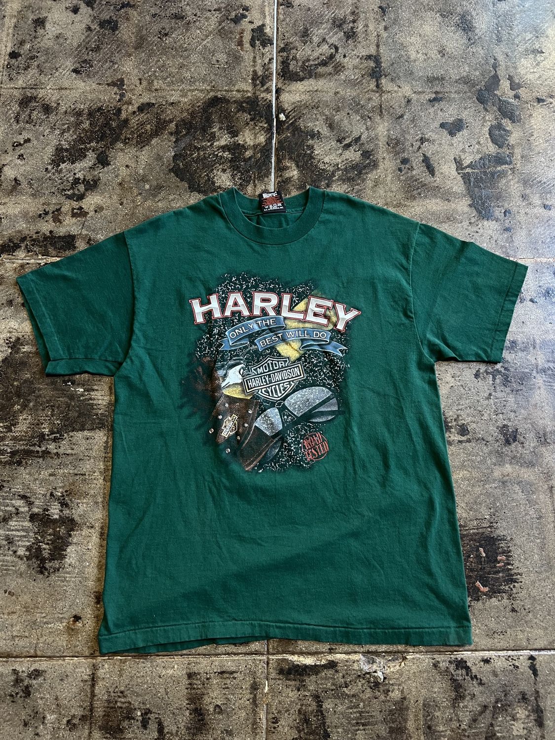 GREEN HARLEY-DAVIDSON CA TEE