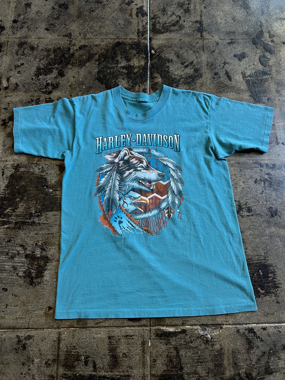 TEAL HARLEY-DAVIDSON TEXAS TEE