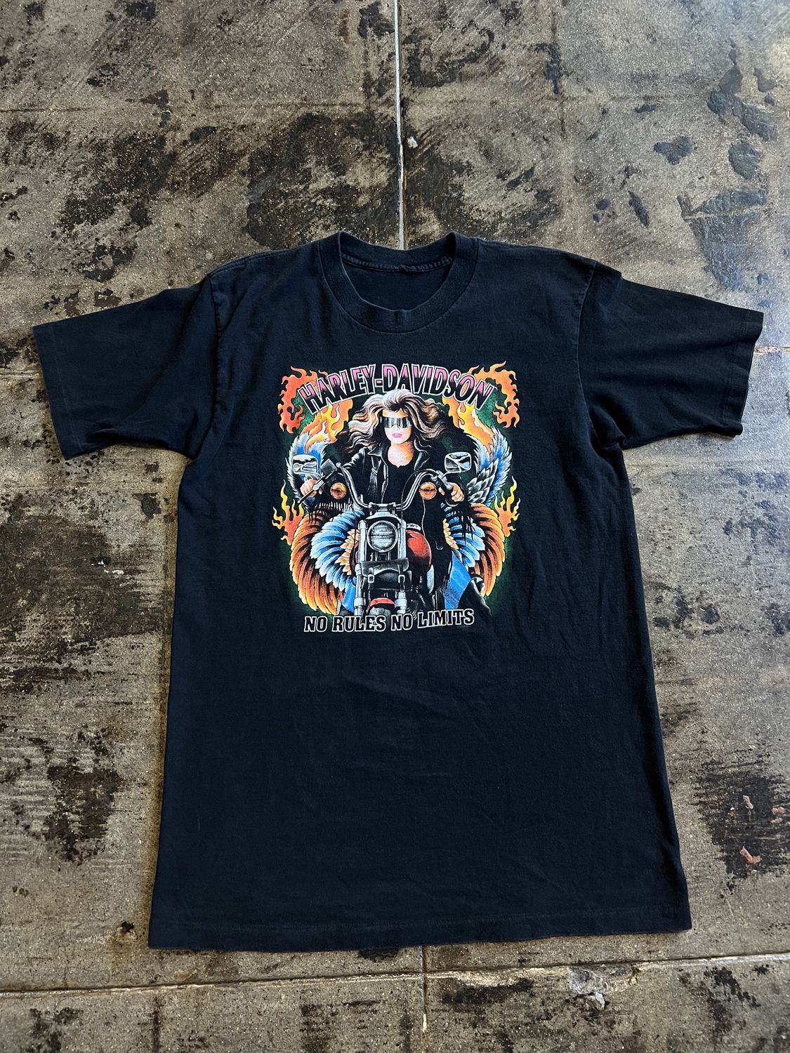 BLACK HARLEY-DAVIDSON NO RULES NO LIMITS TEE