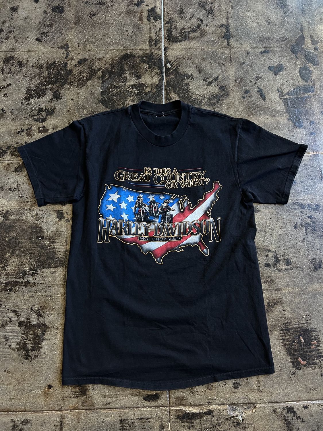 BLACK HARLEY-DAVIDSON RIVERSIDE CA TEE