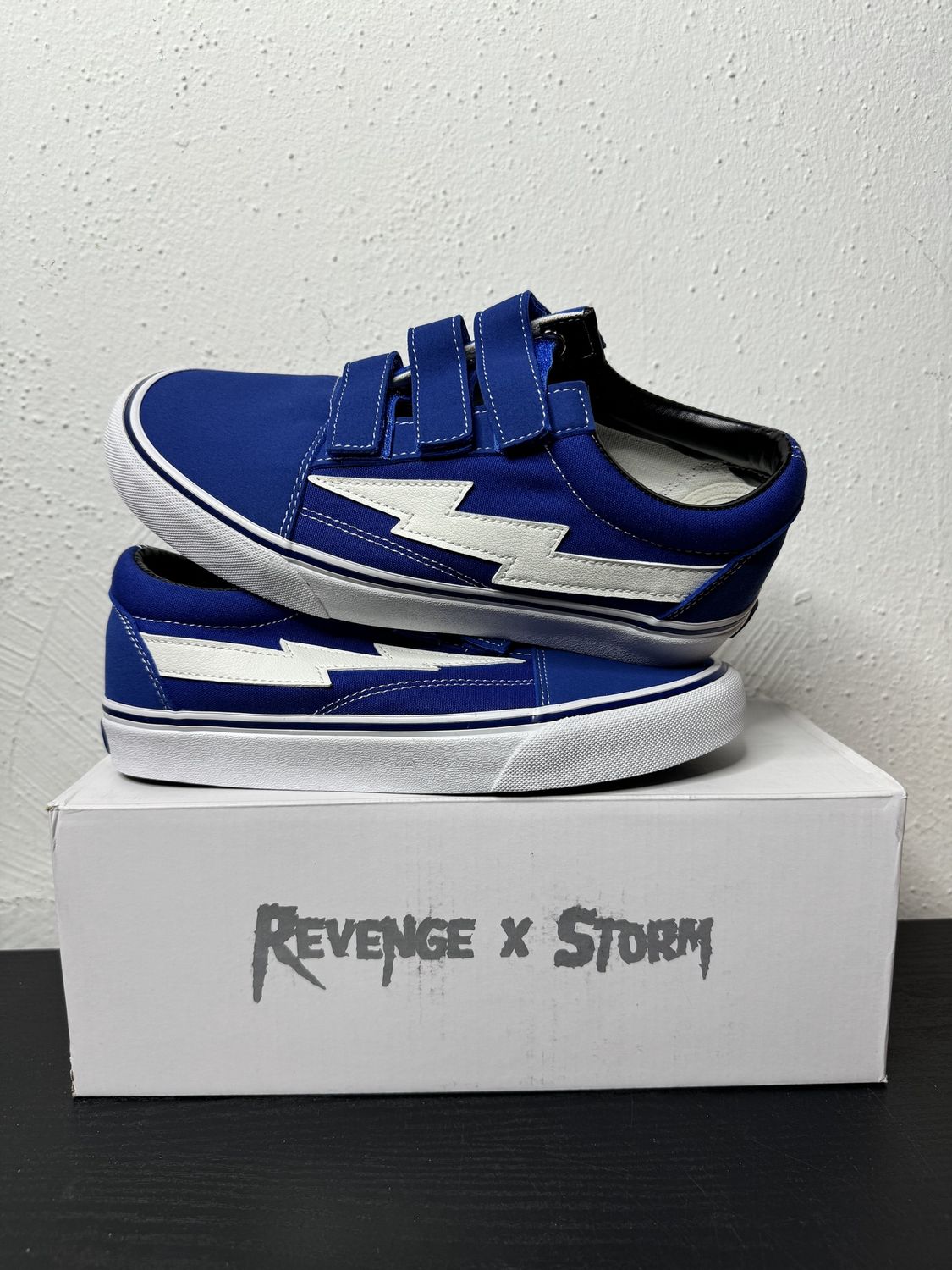 REVENGE STORM VELCRO VANS BLUE