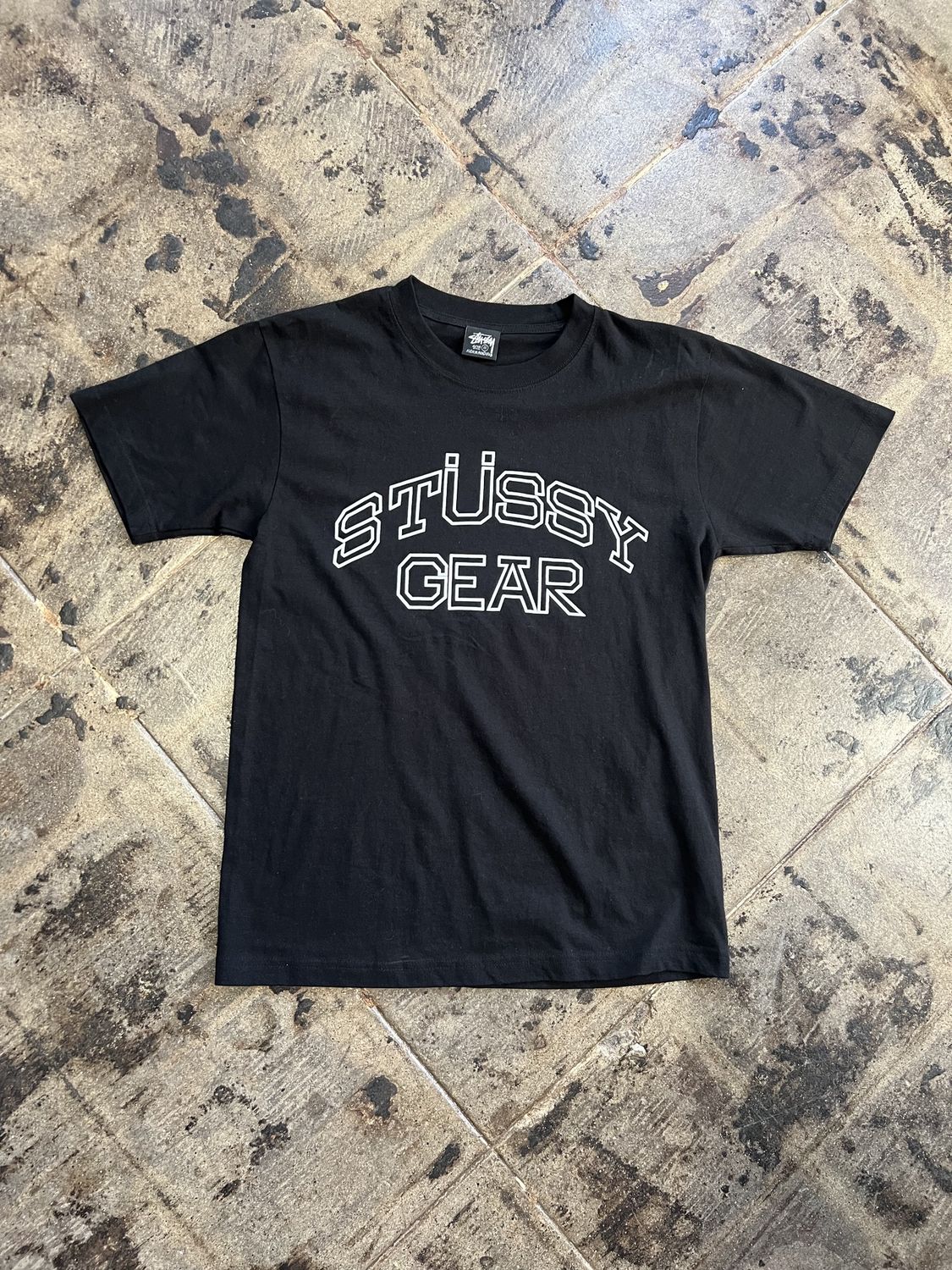 STUSSY GEAR BLACK TEE