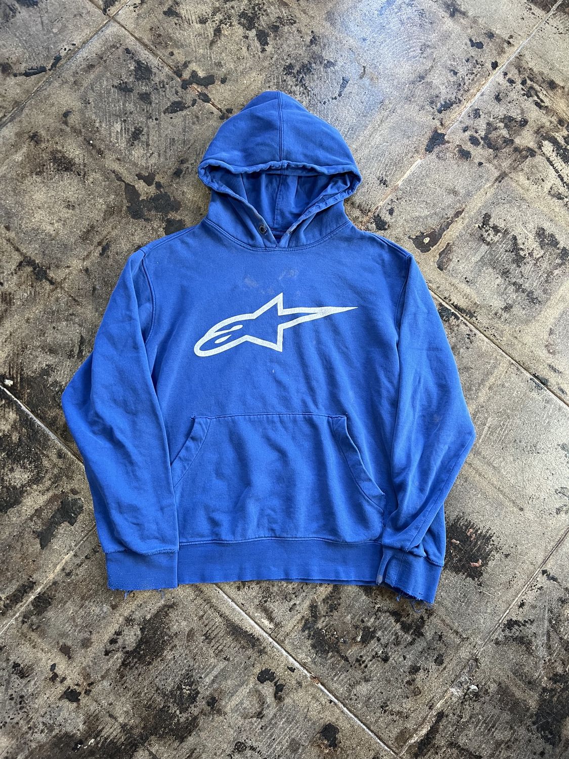 A STAR BLUE HOODIE