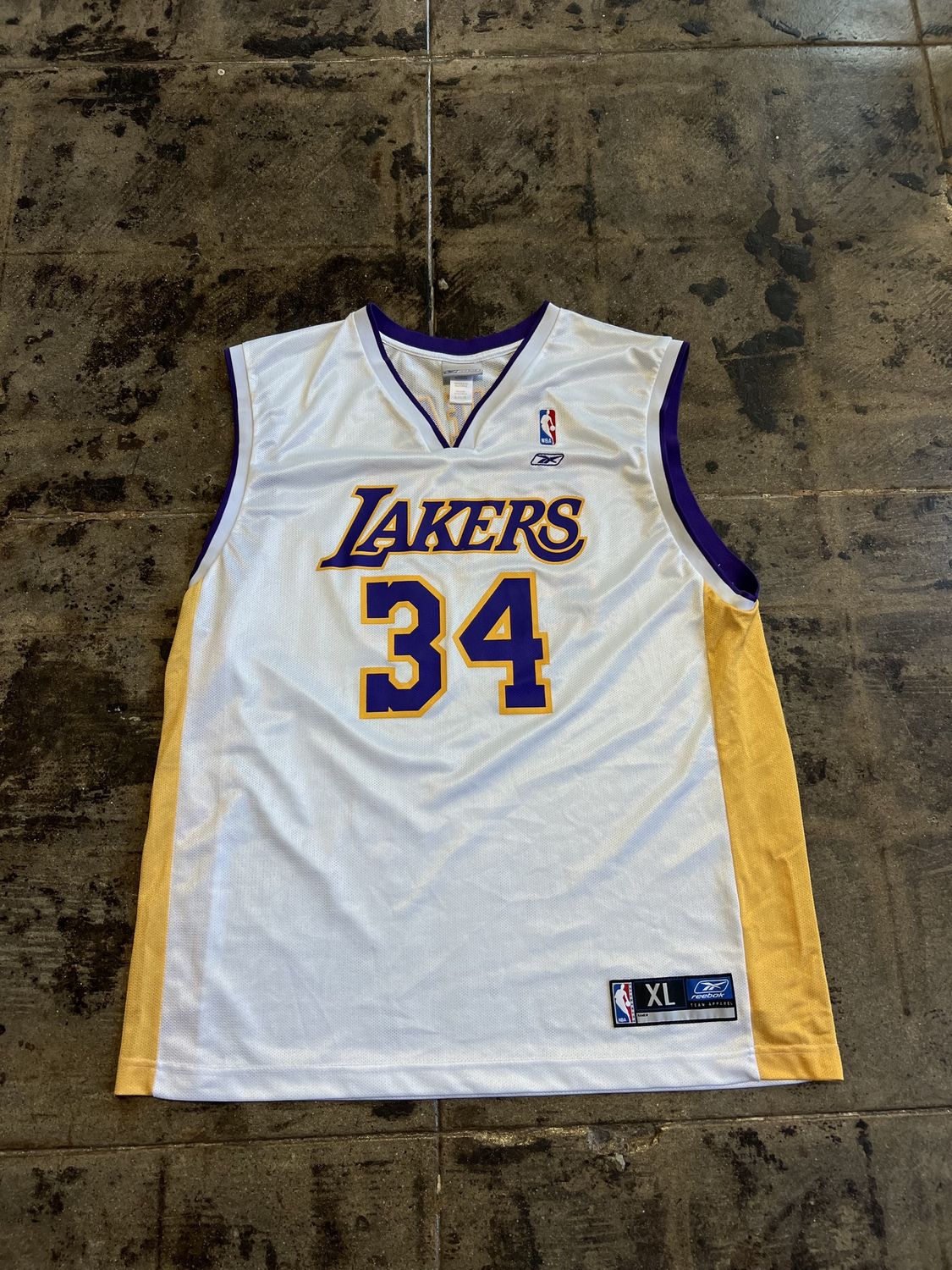 LAKERS SHAQ REEBOK JERSEY #34