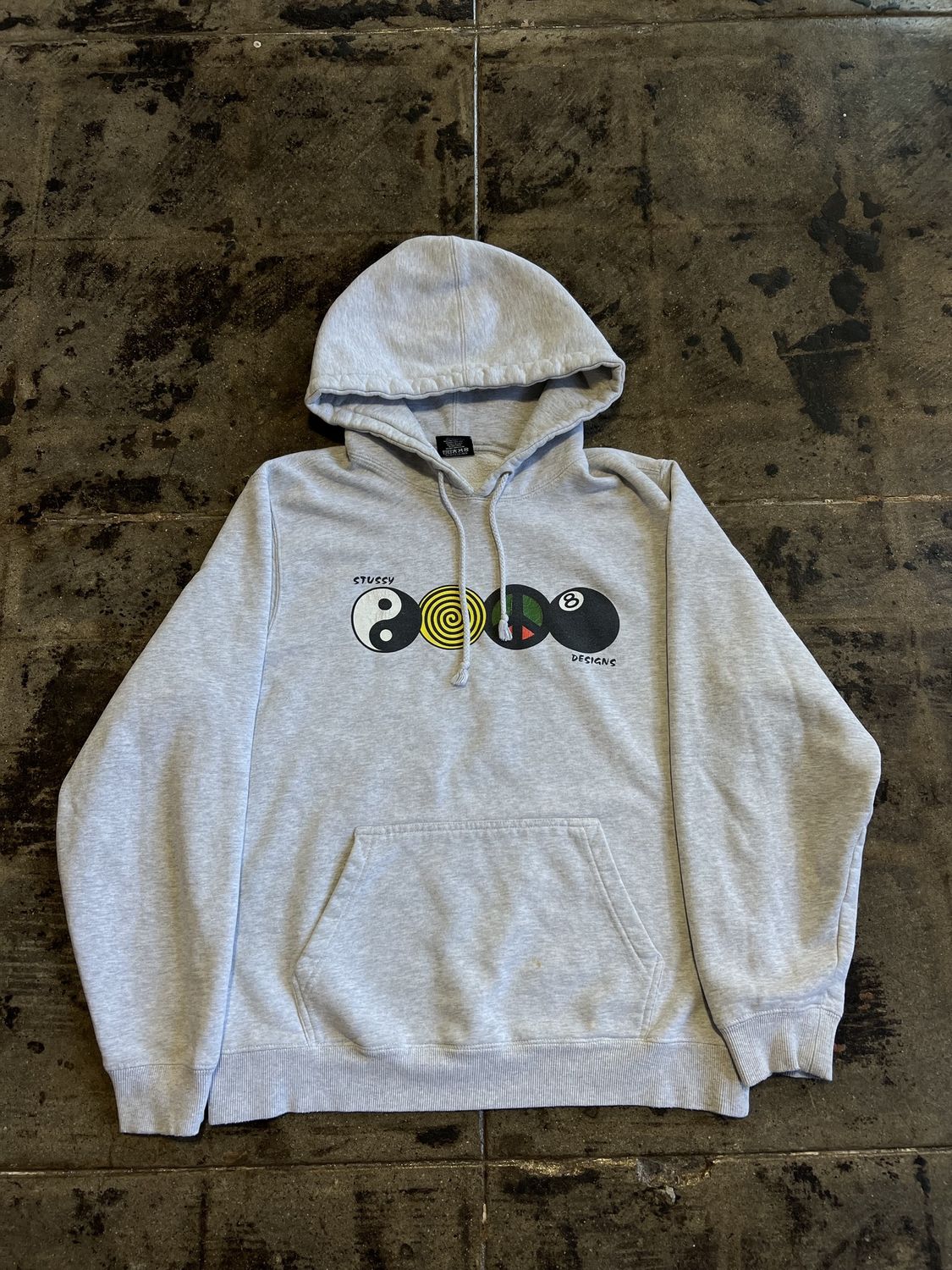 STUSSY HOODIE GREY