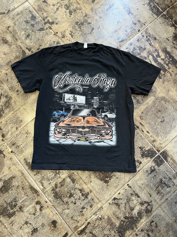 ARRIBA LA RAZA LOWRIDER TEE