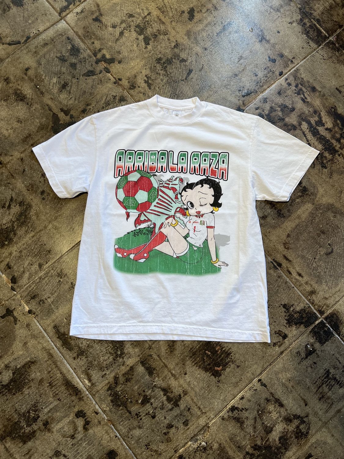Arriba La Raza T Betty Boop White