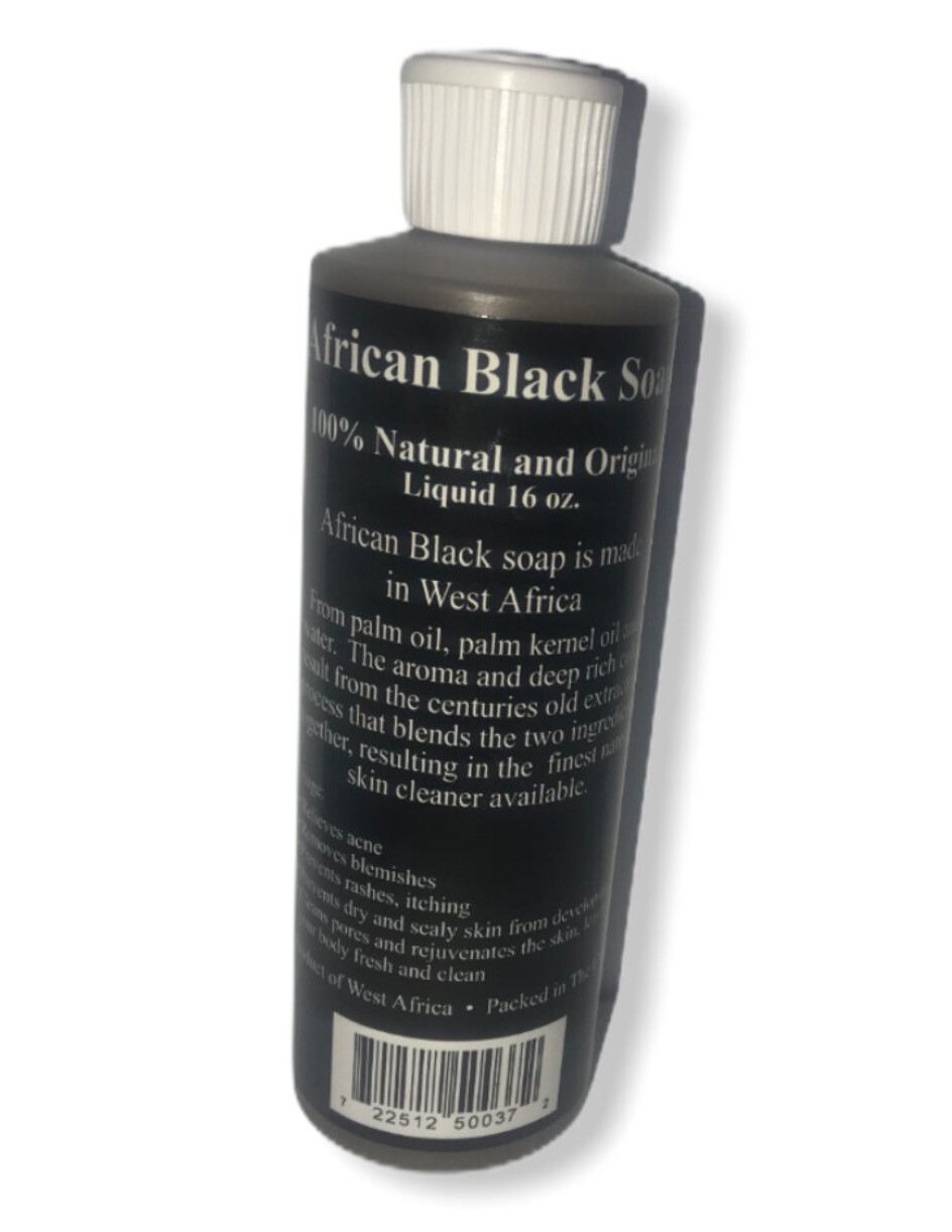AFRICAN LIQUID BLACK SOAP 10oz
