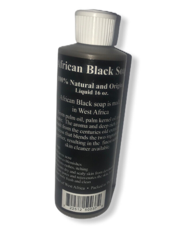 AFRICAN LIQUID BLACK SOAP 10oz