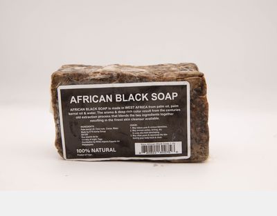 Afrika Imports: African Black Soap 1/2 pound