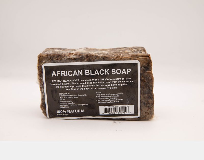 Afrika Imports: African Black Soap 1/2 pound