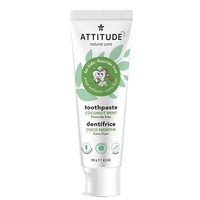 Attitude Flouride-Free Coconut Mint Kids Toothpaste 4.2 oz.
