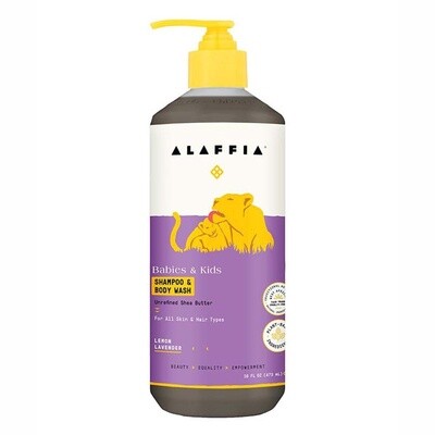 Alaffia Lemon Lavender Kids Shampoo &amp; Body Wash 16 fl. oz