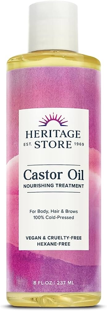 Heritage Store Castor Oil 8 fl. oz.