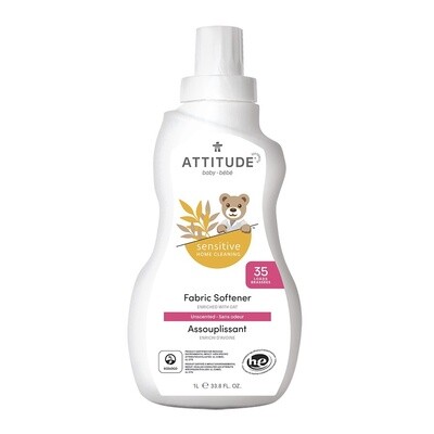Attitude Fragrance-Free Baby Fabric Softener 33.8 fl. oz.