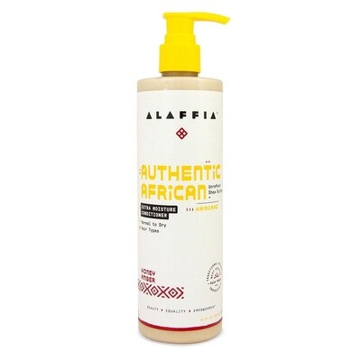 Alaffia Authentic African Black Soap Honey Amber Extra Moisture Conditioner 12 fl oz