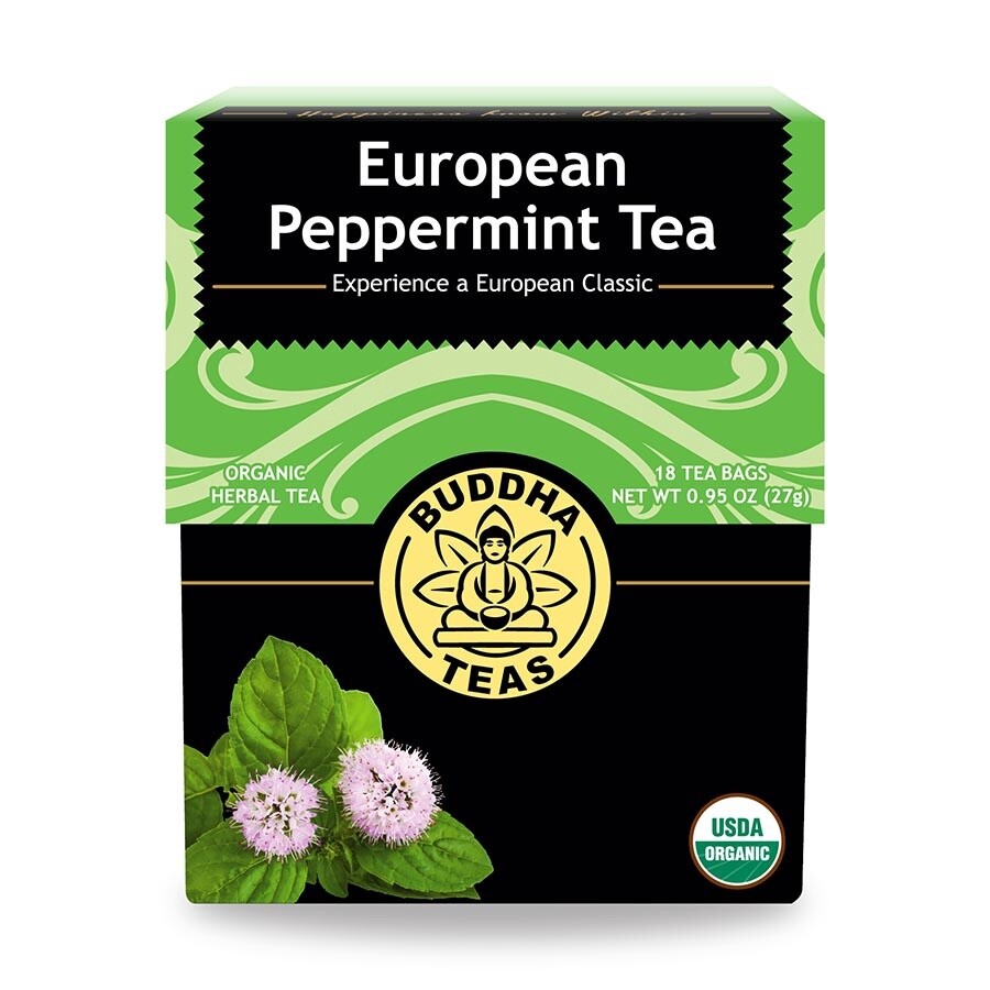 Buddha Teas Organic European Peppermint 18 tea bags