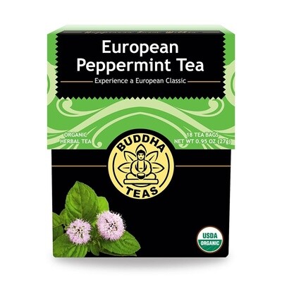 Buddha Teas Organic European Peppermint 18 tea bags