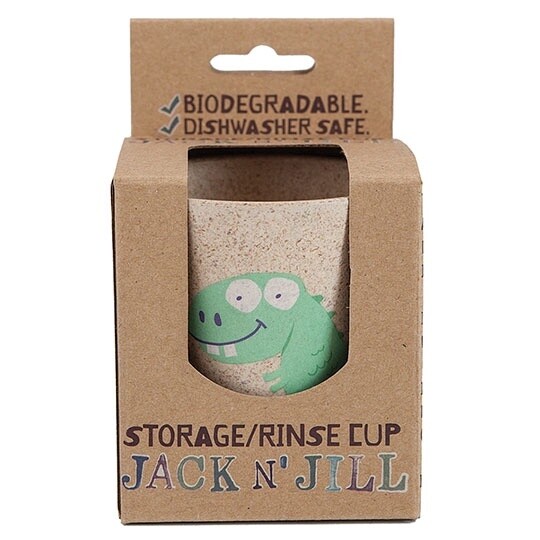 Jack n&#39; Jill Dino Rinse Cup 3.5 x 3.1 x 3.1 inches