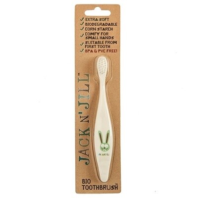 Jack n&#39; Jill Kids Bunny Bio Toothbrush with Compostable &amp; Biodegradable Handle