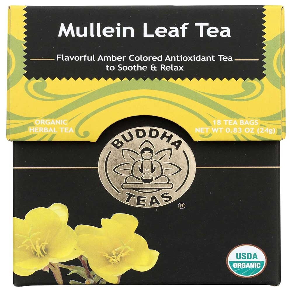Buddha Teas Organic Mullein Leaf 18 tea bags